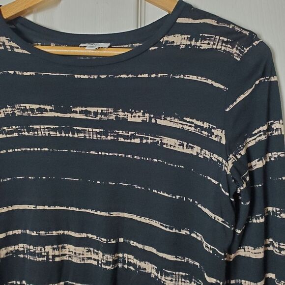 Vince Striped Neutral Long Sleeve Top Size XS - Picture 4 of 7